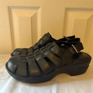 B.O.C by Born Women’s fisherman Black Sandals Wedges 10m